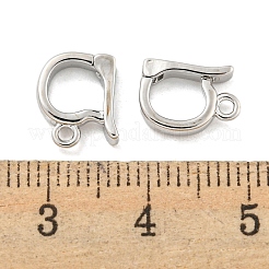 真鍮のペンダントベール  カドミウムフリー＆ニッケルフリー＆鉛フリー  オーバル  プラチナ  10.5x7.5x2.5mm  穴：1.5mm&nbsp;KK-G492-04P