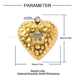 Valentine's Day 304 Stainless Steel Pendants&nbsp;STAS-OY016-91G