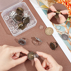 DIY Blank Dome Ring Making Kit&nbsp;FIND-UN0002-39