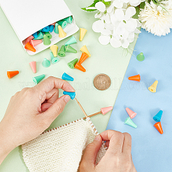 84Pcs 6 Style Rubber Knitting Needle Point Protectors&nbsp;DIY-BC0012-04