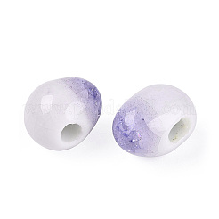 Handmade Porcelain Crackle Beads&nbsp;PORC-Q006-12B