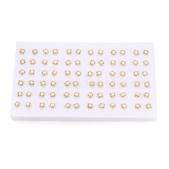 Brass & Natural Pearl Stud Earrings&nbsp;PEAR-N020-WX15