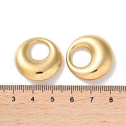 304ステンレスペンダント  ラウンドリングチャーム  14KGP本金メッキ  25x7mm  内径：10mm&nbsp;STAS-L022-145G-02