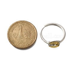 Brass Adjustable Rings for Women&nbsp;RJEW-R005-04G