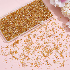 ガラスシードビーズ150g  混合スタイル  混合図形  ゴールデンロッド  1~7x2~4mm  穴：0.7~1mm  150 G /セッティング&nbsp;SEED-ME0001-03B