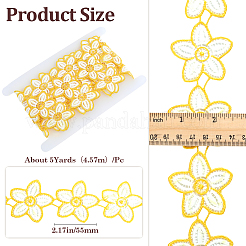 Flower Polyester Lace Trim Ribbon&nbsp;OCOR-WH20003-03A-04