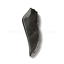 天然銀光沢黒曜石の大きなペンダント  翼のチャーム  61x21x9mm  穴：1.2mm&nbsp;G-D471-05A