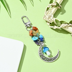 Moon Alloy Pendant Decoraiton&nbsp;HJEW-JM01393-05