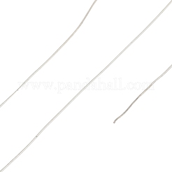 ジュエリー製作用丸銅線  銀  26ゲージ  0.4mm  約16.4フィート（5m）/ロール&nbsp;CWIR-N001-0.4mm-10