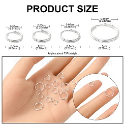 300Pcs 4 Style Iron Split Rings&nbsp;IFIN-YW0003-33
