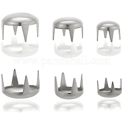 240Pcs 3 Styles Brass Four-Claw Rivets&nbsp;KK-SP0002-45P