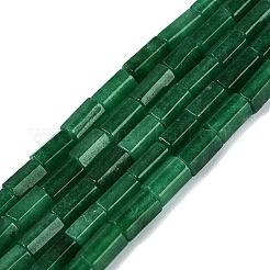 天然の天然翡翠ビーズ連売りを染めた  六角柱  グリーン  5~7.5x3.5~4.5mm  穴：0.6~0.8mm  約57~64個/連  14.76~15.55インチ（37.5~39.5cm）&nbsp;GG-N002-01A-20