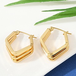 201 Stainless Steel Hoop Earrings&nbsp;LS-EJEW-Q026-18G