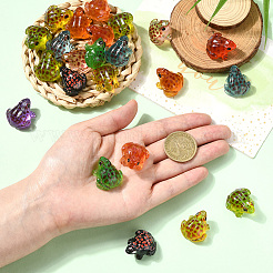 40Pcs 10 Colors Luminous Resin Frog Display Decorations&nbsp;RESI-SP0001-40