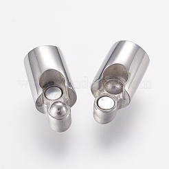 変色しにくい304ステンレススチール製のマグネット留め具と接着端  コラム  ステンレス鋼色  20mm  穴：6mm&nbsp;STAS-E138-02P