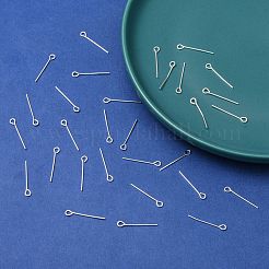 シルバーカラーメッキアイアイピン  カドミウムフリー＆鉛フリー  サイズ：長さ約2.0cm  厚さ0.7mm  穴：約2mm&nbsp;X-EPS2.0cm