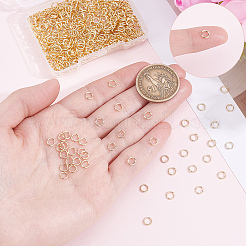 真鍮製オープン丸カン6袋  リング  14KGP本金メッキ  5.5x0.5mm  内径：3.5mm  100個/袋&nbsp;KK-BBC0027-73
