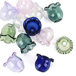 12Pcs 6 Colors Transparent Glass Beads&nbsp;GLAA-YW0004-85