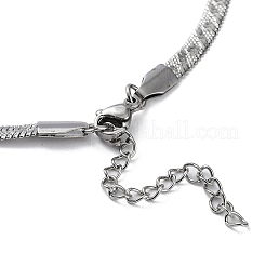 Non-Tarnish 304 Stainless Steel Herringbone Chain Necklaces&nbsp;NJEW-P282-04P