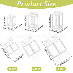 36Pcs 3 Styles Transparent PVC Box&nbsp;CON-BC0007-45