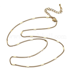 2MM 304 Stainless Steel Curb Chain Necklaces&nbsp;NJEW-T016-13G