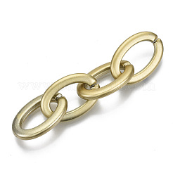 Opaque Spray Painted Acrylic Linking Rings&nbsp;OACR-S021-66A-B01