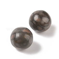天然ピンクゼブラジャスパー 穴なし球形ビーズ  ラウンド  16mm&nbsp;G-K353-04D-35