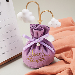 Velvet Jewelry Drawstring Gift Bags&nbsp;ABAG-CJC0003-03C