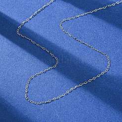 1.5mm 304 ステンレス ケーブル チェーン ネックレス  変色しない  ステンレス鋼色  16.54インチ（42cm）&nbsp;NJEW-T016-29P