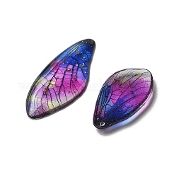 4Pcs Transparent Epoxy Resin Butterfly Wings Pendants&nbsp;RESI-C057-04C