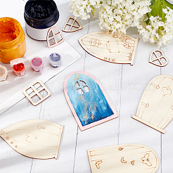 30Pcs Natural Wood Cabochons&nbsp;WOOD-NB0001-73