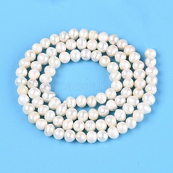 Natural Cultured Freshwater Pearl Beads Strands&nbsp;PEAR-N013-03E-01