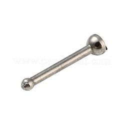 ラインストーン鼻骨リング  304ステンレススチールノーズピンスタッドピアスジュエリー  ミックスカラー  9x2mm&nbsp;AJEW-K037-07P