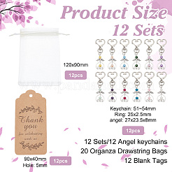 1 Set Angel Glass Pearl Pendant Decoration&nbsp;KEYC-BC0001-16