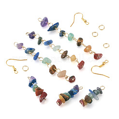 DIY Chakra Gemstone Earring Making Kits&nbsp;DIY-TA0009-02