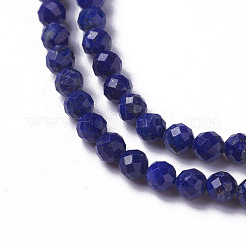 Natural Lapis Lazuli Beads Strands&nbsp;G-F596-15-3mm