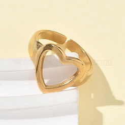 304 Stainless Steel Cuff Rings&nbsp;RJEW-P150-11G