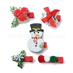 Christmas Theme Cloth Felt Fabric Alligator Hair Clip&nbsp;OHAR-R100-01A