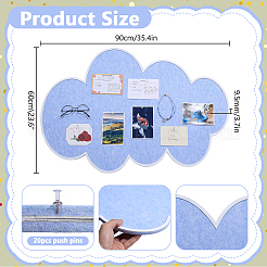 Cloud Polyester Fiber Self-adhesive Pads&nbsp;AJEW-WH0709-204