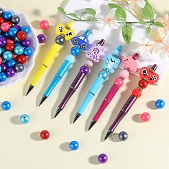 50Pcs Imitation Metal Style Round Silicone Beads&nbsp;SIL-SZ0001-78B