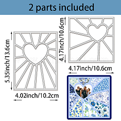 Carbon Steel Cutting Dies Stencils&nbsp;DIY-WH0309-1721