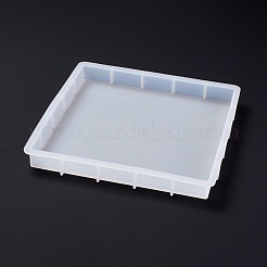 DIY装飾シリコンモールド  ドライフラワー標本作成用  レジン型  UVレジン用  エポキシ樹脂ジュエリー作り  正方形  ホワイト  215x215x23mm  内径：198x198mm&nbsp;DIY-B038-02B