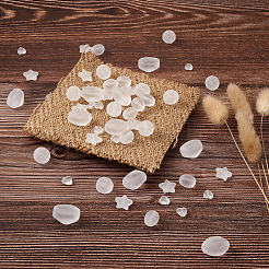 100Pcs 5 Style Transparent Frosted Acrylic Beads&nbsp;FACR-PJ0001-02