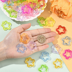 100Pcs Transparent Acrylic Pendants&nbsp;TACR-SP0001-33
