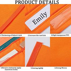 Oxford Cloth Chair Back Storage Buddy Pocket Chart&nbsp;AJEW-WH0314-191F