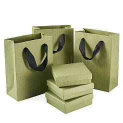 3Pcs Square Paper Jewelry Display Cases&nbsp;CON-TA0001-39D-01