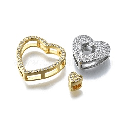 Brass Micro Pave Cubic Zirconia Pendants Set&nbsp;KK-V010-08GP-03