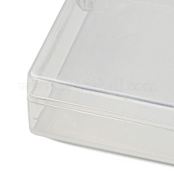クリアプラスチックビーズ収納ケース  長方形  透明  15x8x1.85cm&nbsp;CON-XCP0002-15