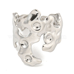 Tarnish Resistant 304 Stainless Steel Cuff Finger Ring Components&nbsp;STAS-P365-29P