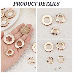 18Pcs 3 Styles Alloy Grommet Eyelet Findings&nbsp;FIND-CL0002-21KCG